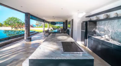 Dining-Living-Kitchen-Areas-By-The-Pool-Next-To-The-Beach-Luxury-Beach-Villa-Cemagi-7-2