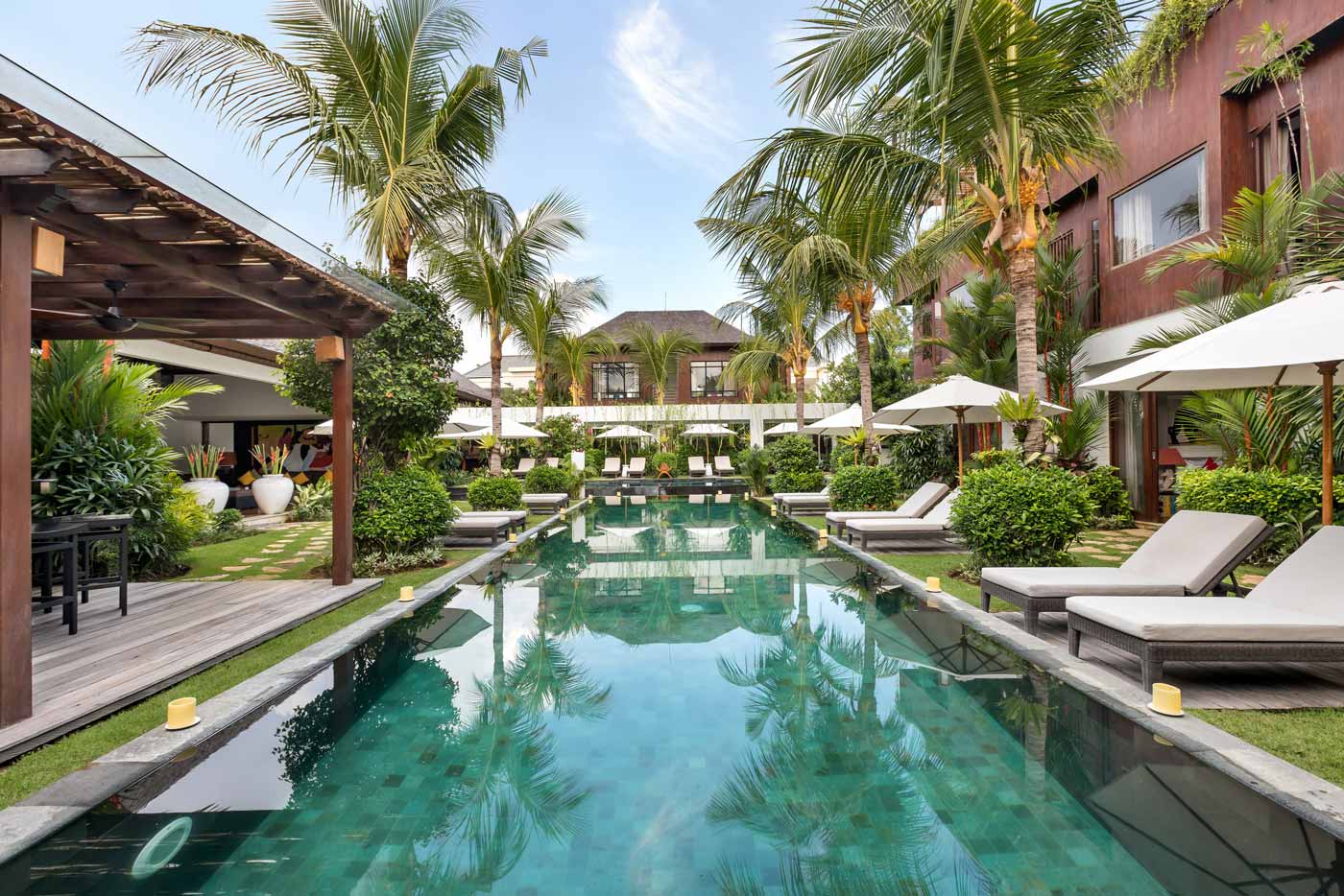 luxury bali accommodation with private pool for large group, seminyak